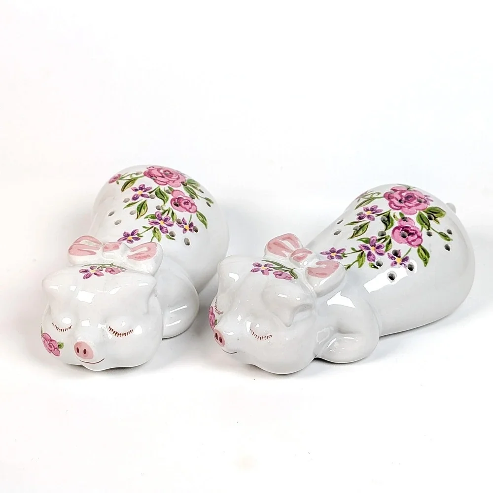 Avon Pig Pomanders Vintage 70s Porcelain Pig Pomanders | Scent Diffusers